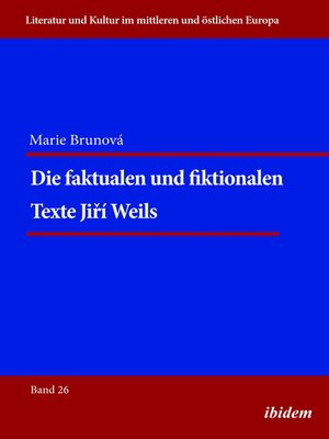 cover image of Die faktualen und fiktionalen Texte Jiri Weils